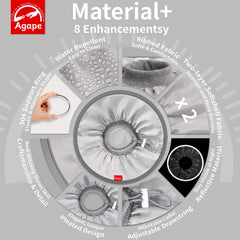 Agape détail anneau inox 304 assurant soutien durable