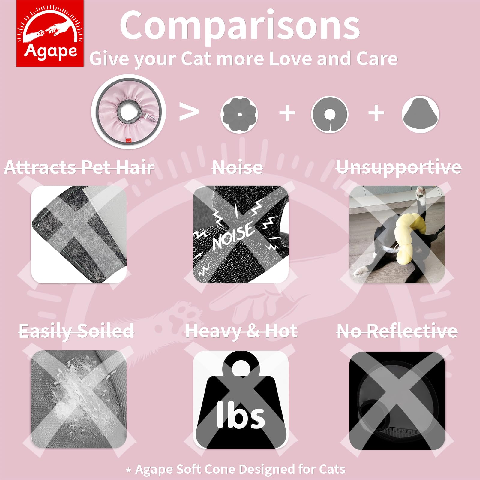 Agape design réfléchissant visible la nuit pour plus de sécurité