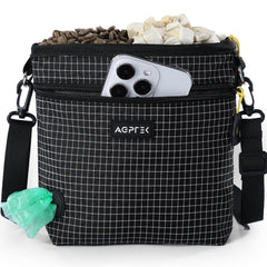 AGPTEK pochette face avant montrant grande ouverture pratique