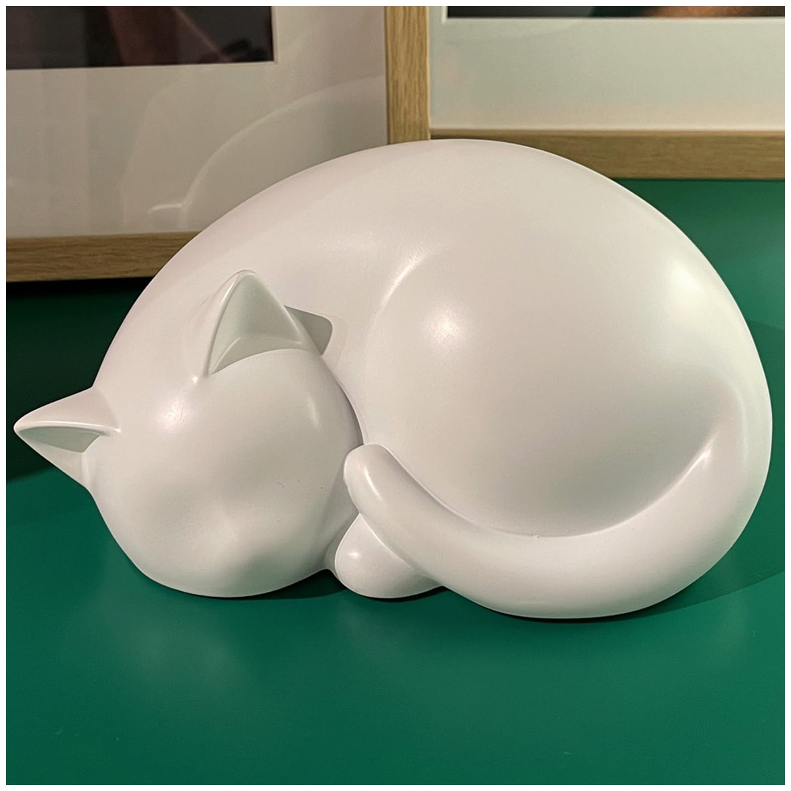 AHAILUOO urne chat face avant montrant silhouette apaisante pour souvenir