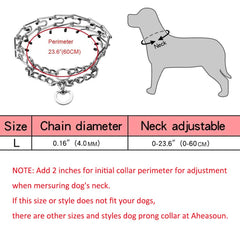 Aheasoun collier porté par chien grand montrant l'ajustement