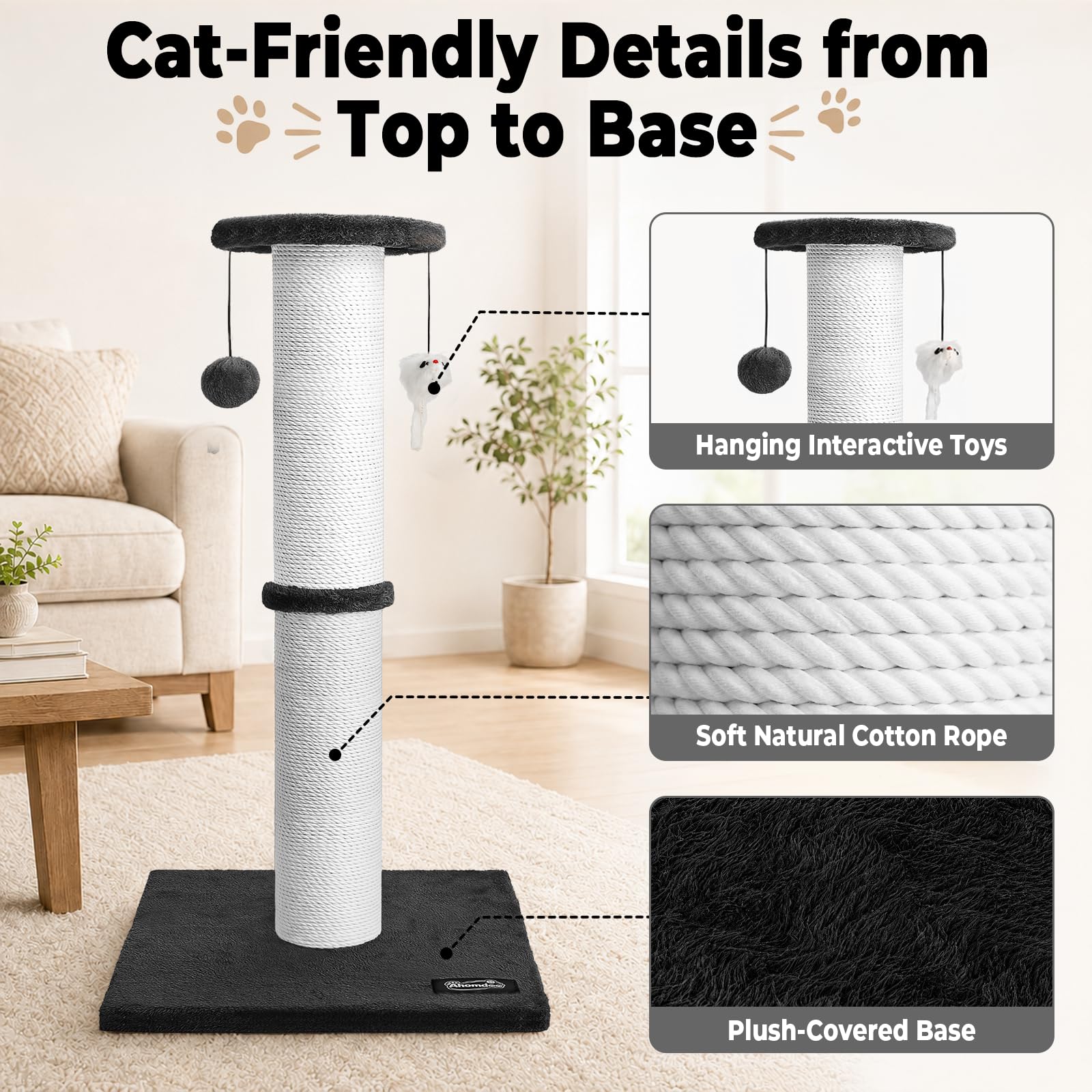 Ahomdoo jouets suspendus stimulant le jeu et l'activité du chat
