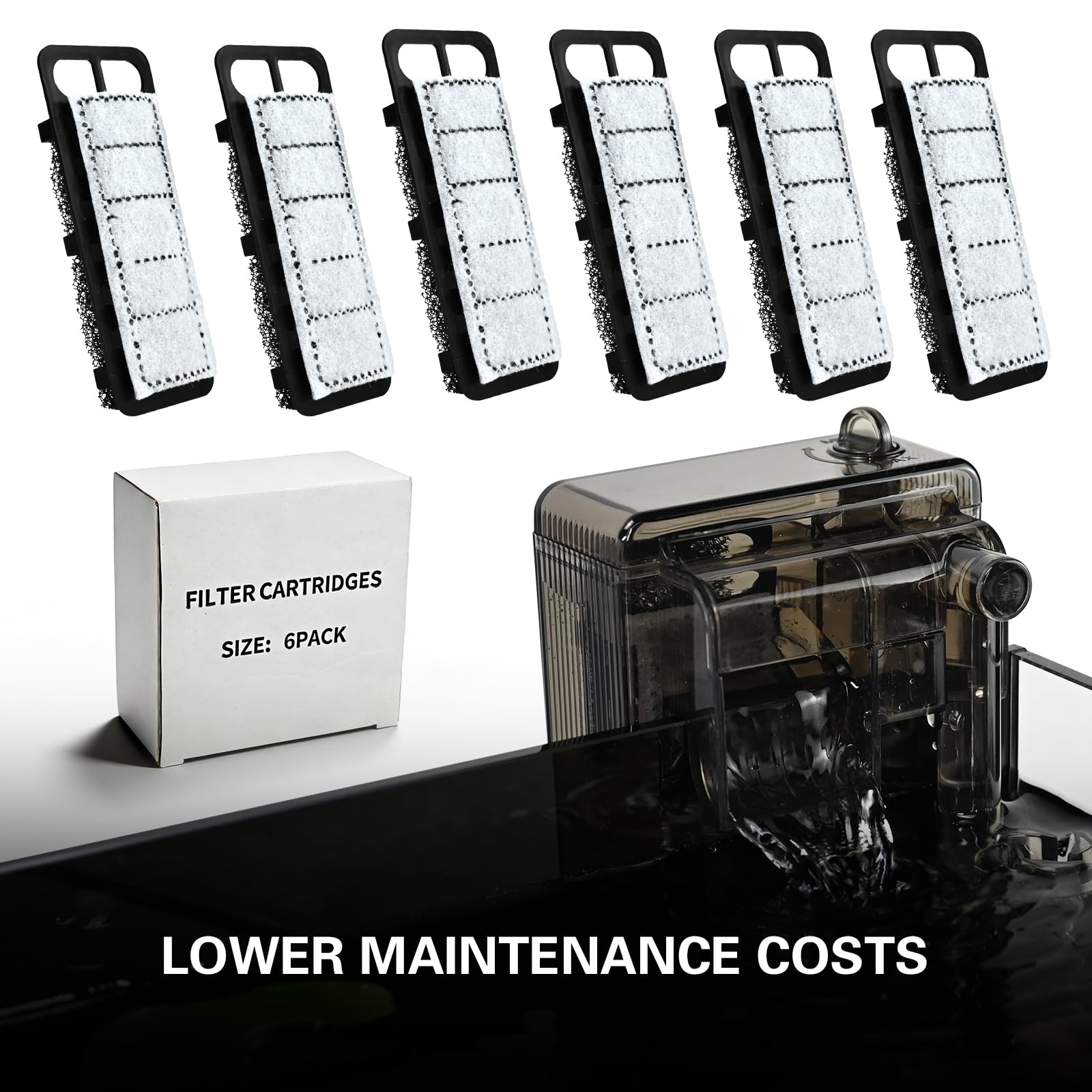 Ahua Walsong pack de six cartouches pour rechanges prolongés