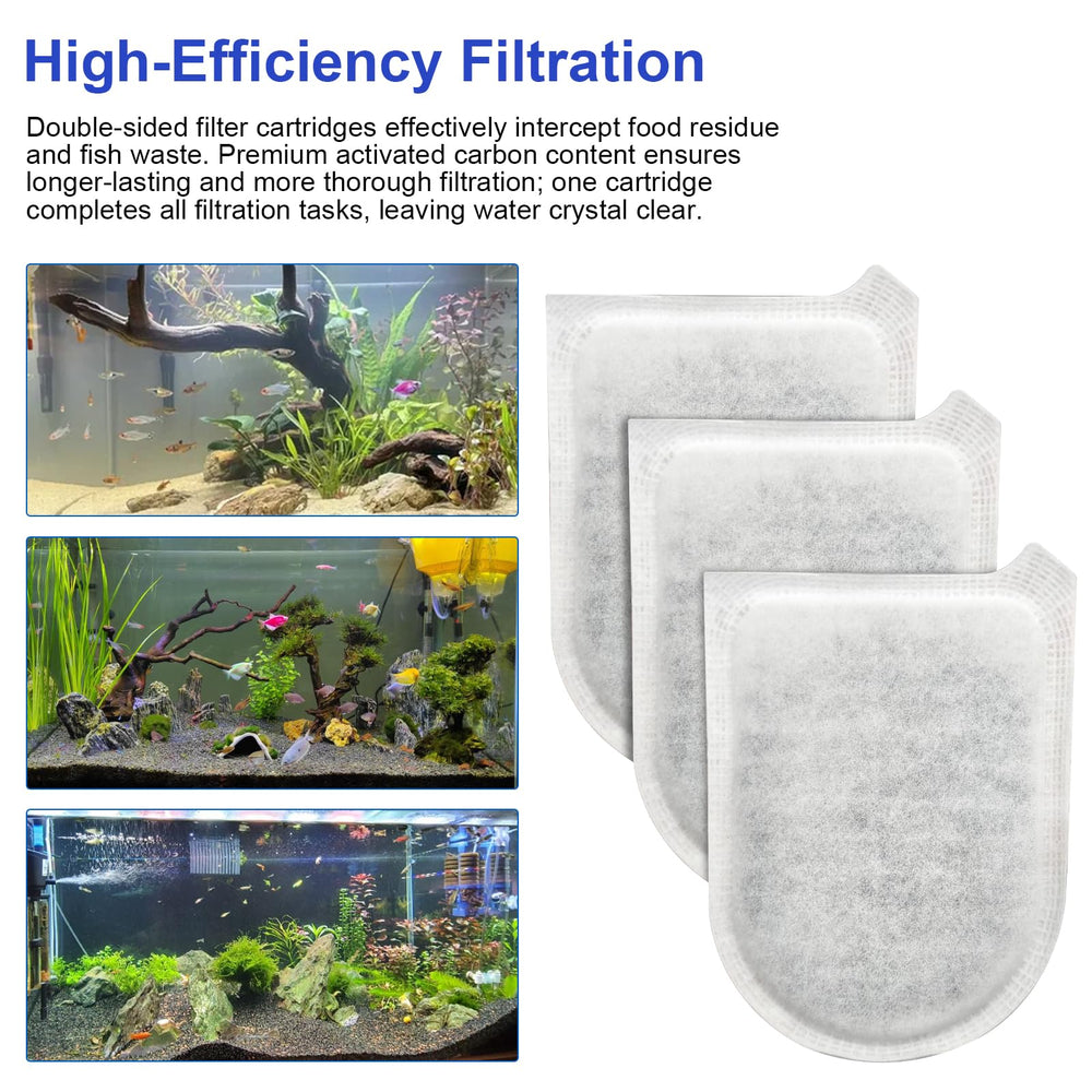 Ahuliao filtre installé dans aquarium clair bénéfice eau plus limpide