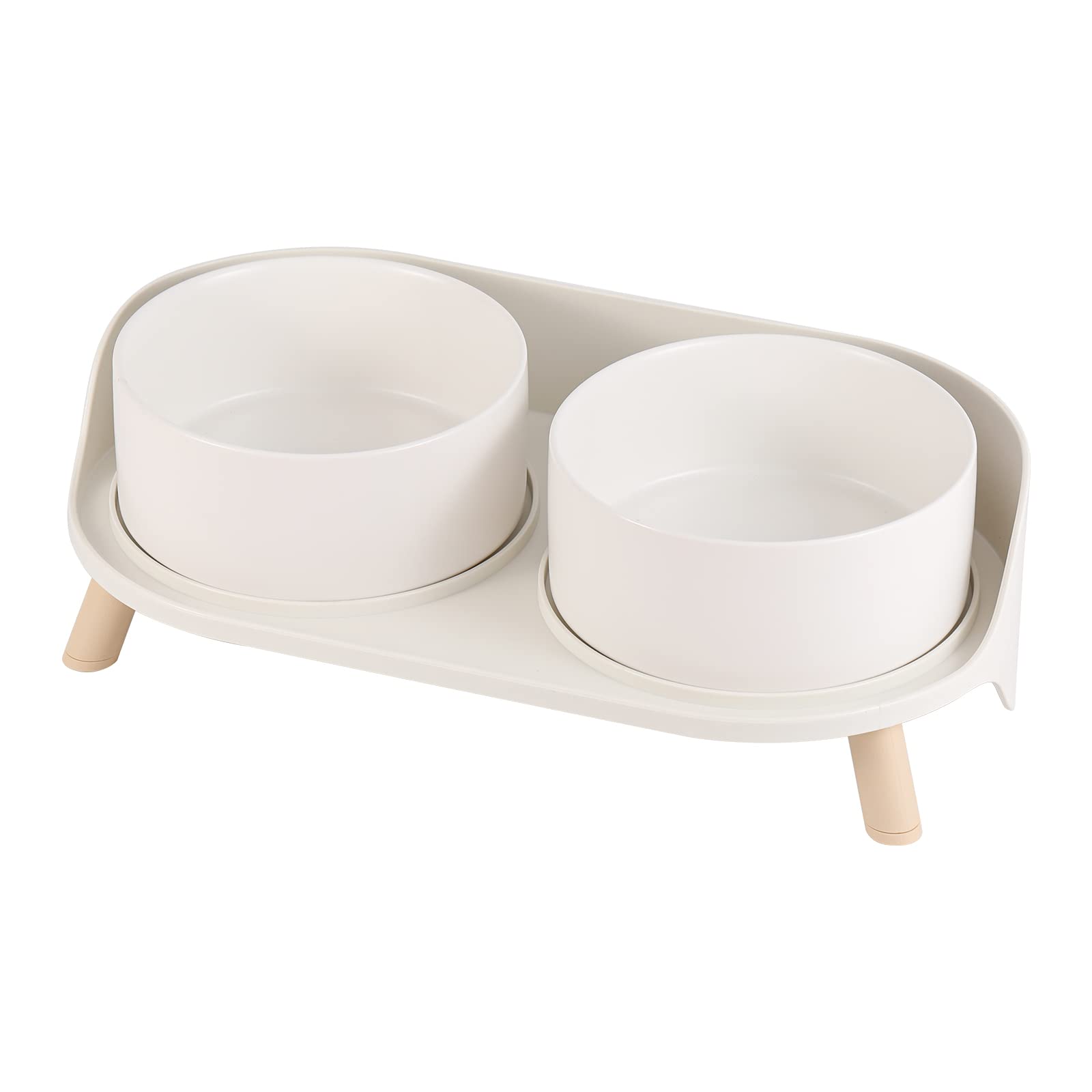 AHX gamelle face avant montrant design blanc et double bols pratique