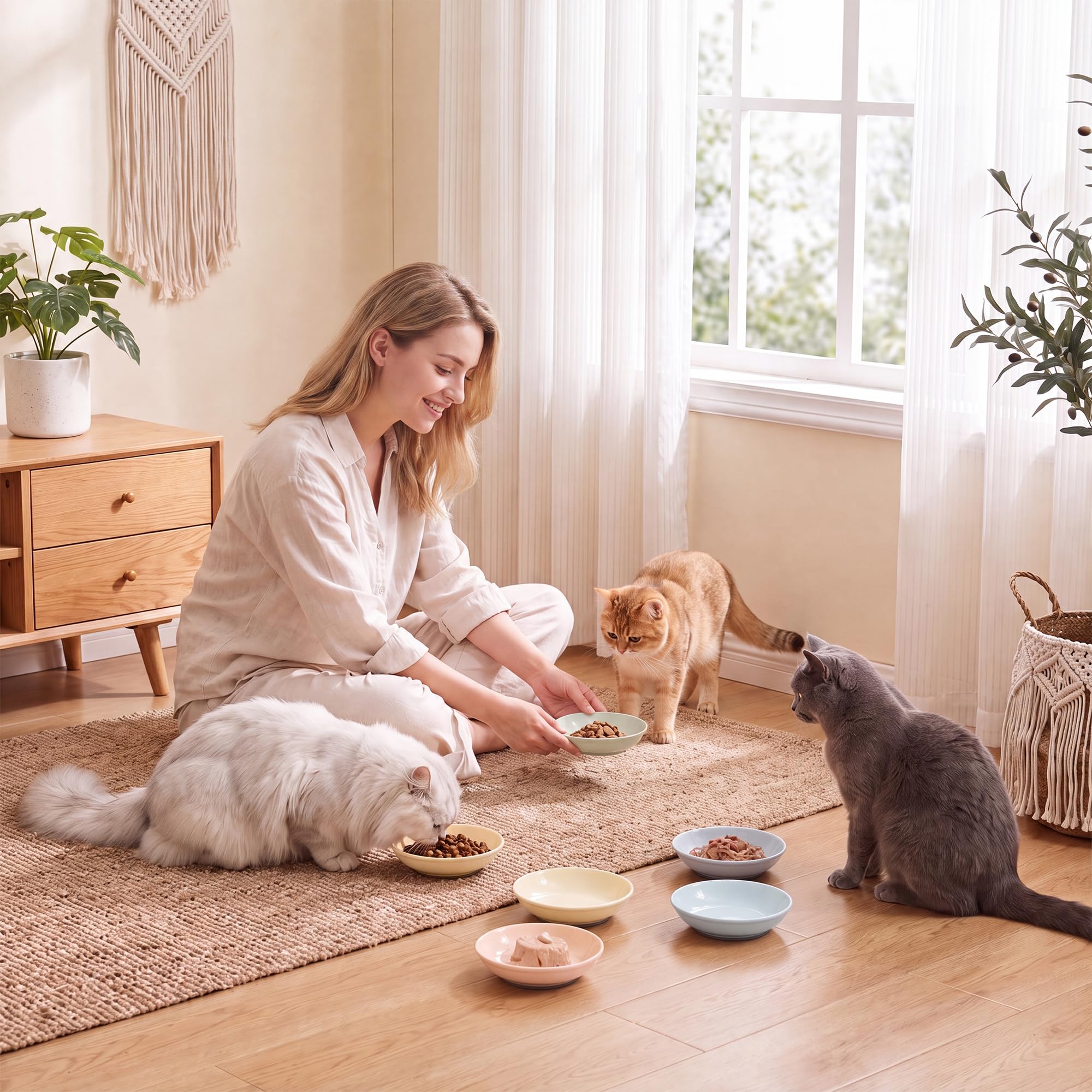 AHX mise en scène cuisine moderne présentant bols compatibles micro-ondes et lave-vaisselle
