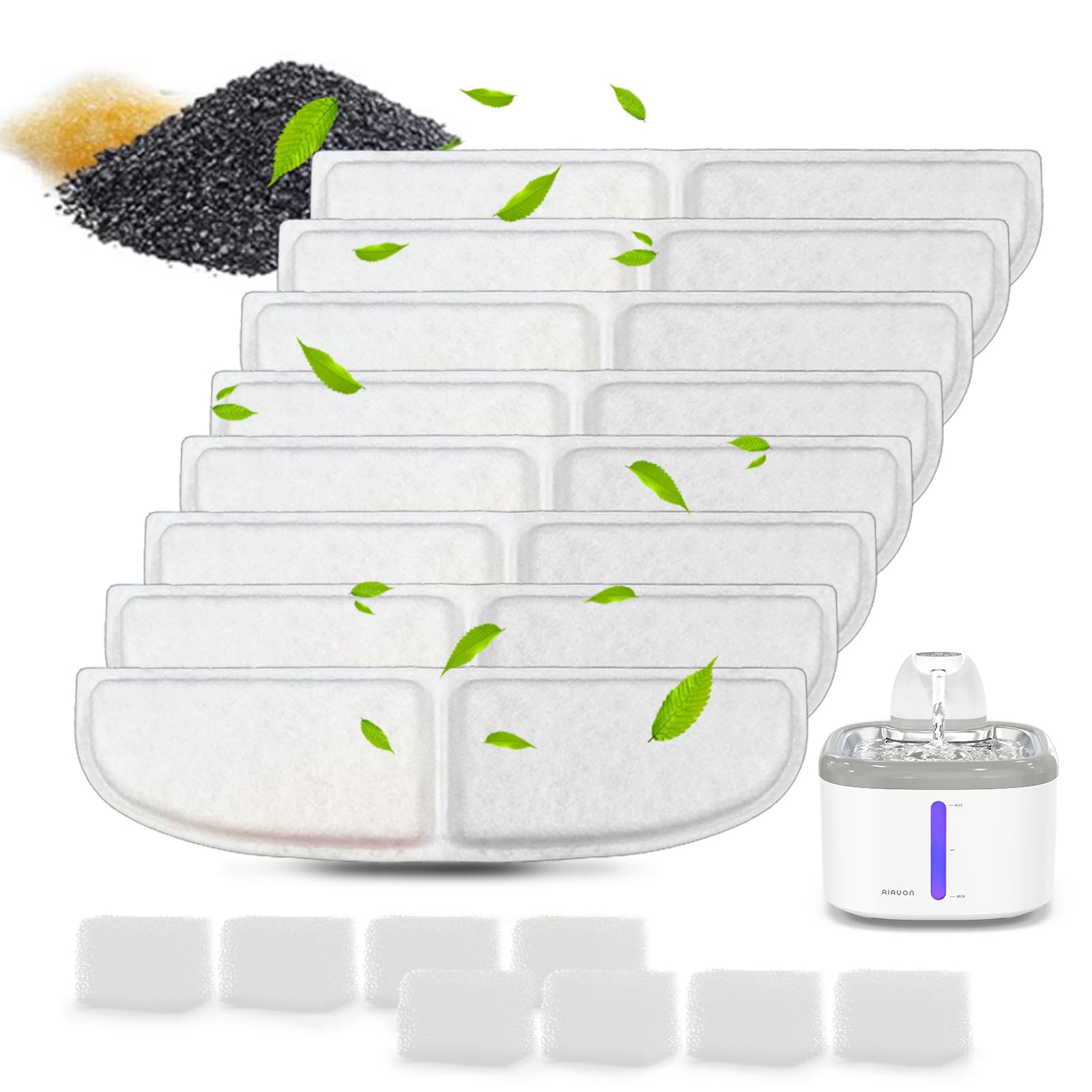 AIAUON fontaine en cuisine montrant flux d’eau attirant le chat et hydratation