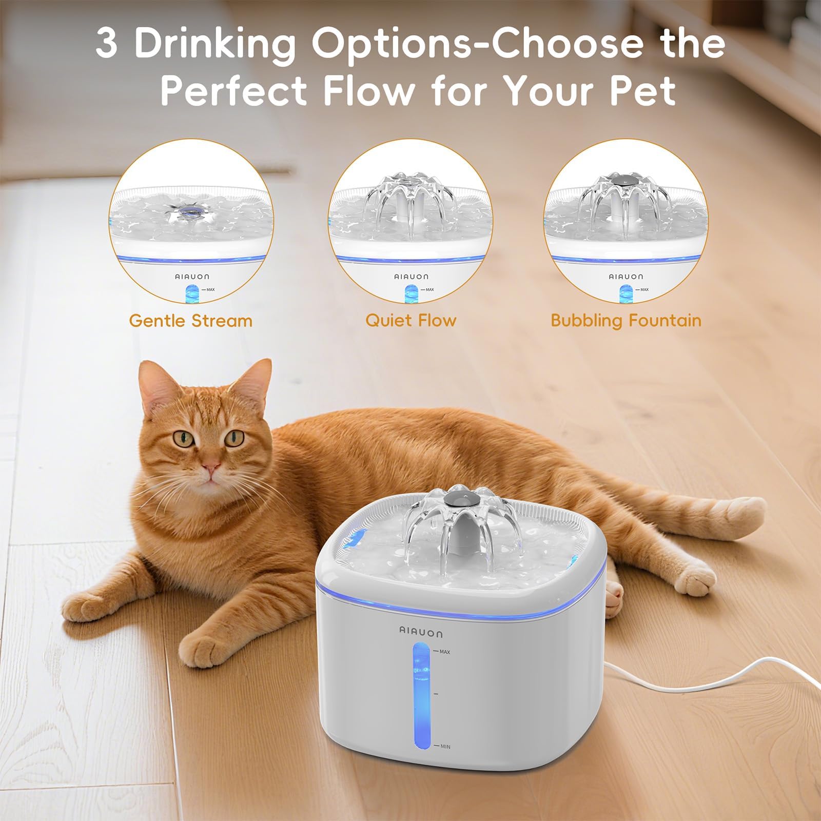 AIAUON cartouche de filtration multicouche, eau plus propre pour animaux