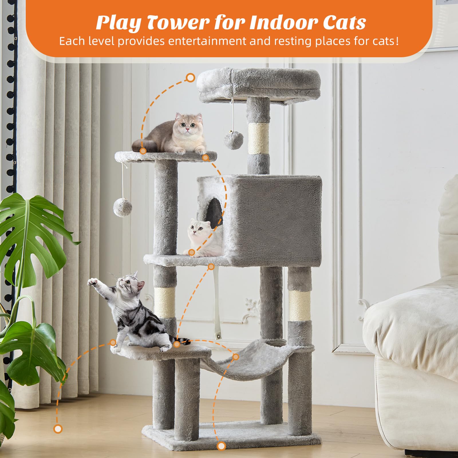 Aidoly condo interieur amenage illustrant cachette sécurisante pour chat