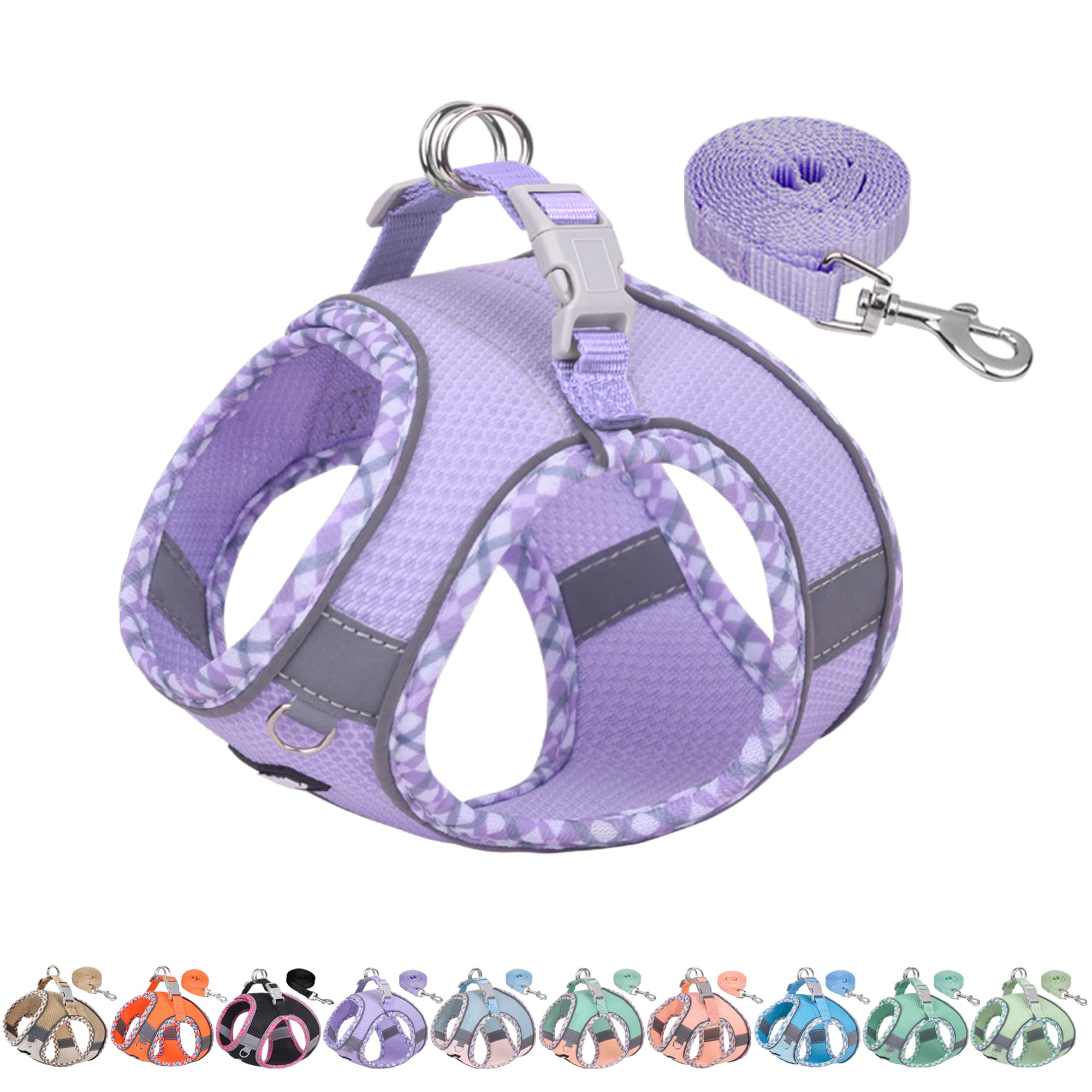 Aiitle harnais violet face avant montrant coupe sécurisante et confort