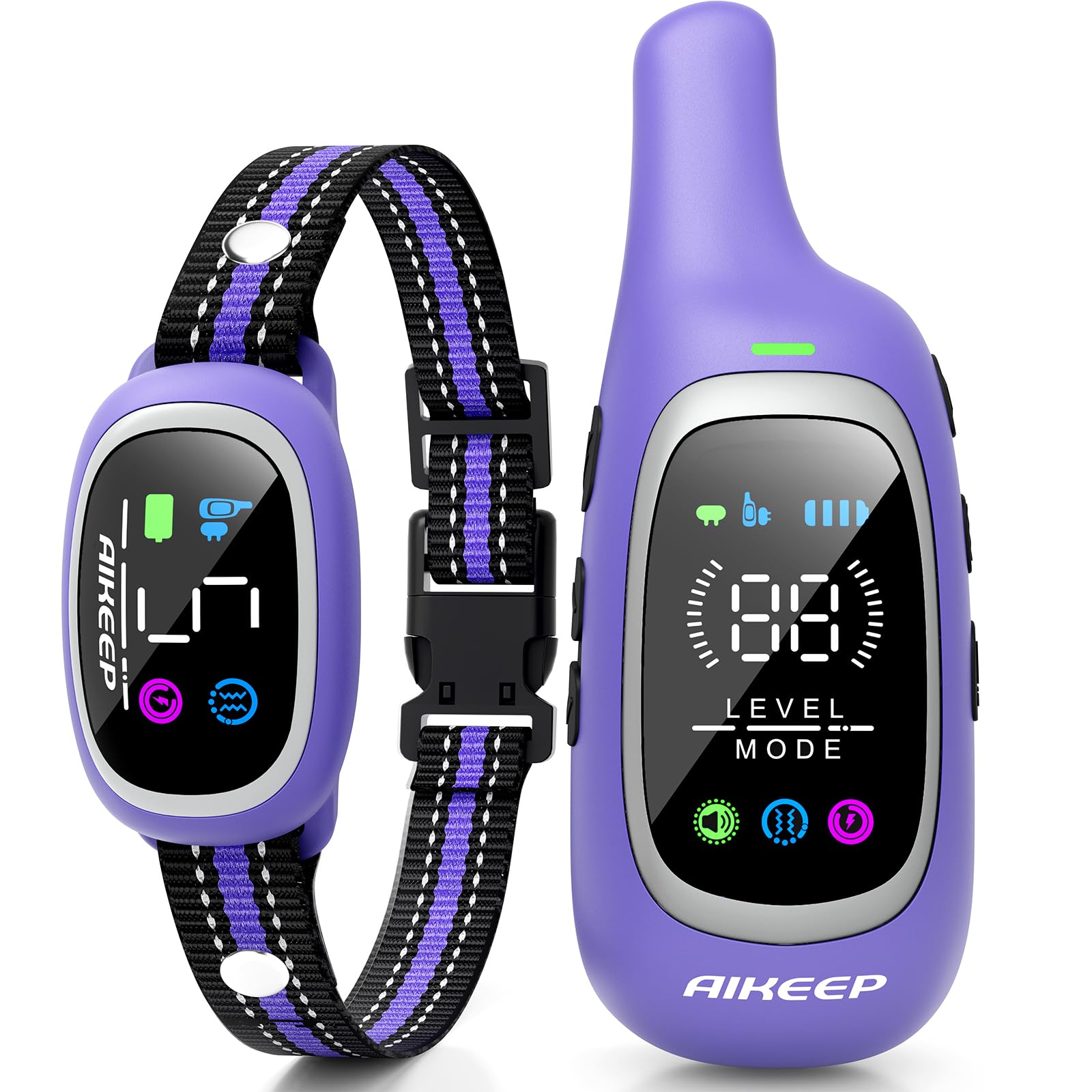 AIKEEP face avant du collier montrant la conception et l’étiquette produit utile