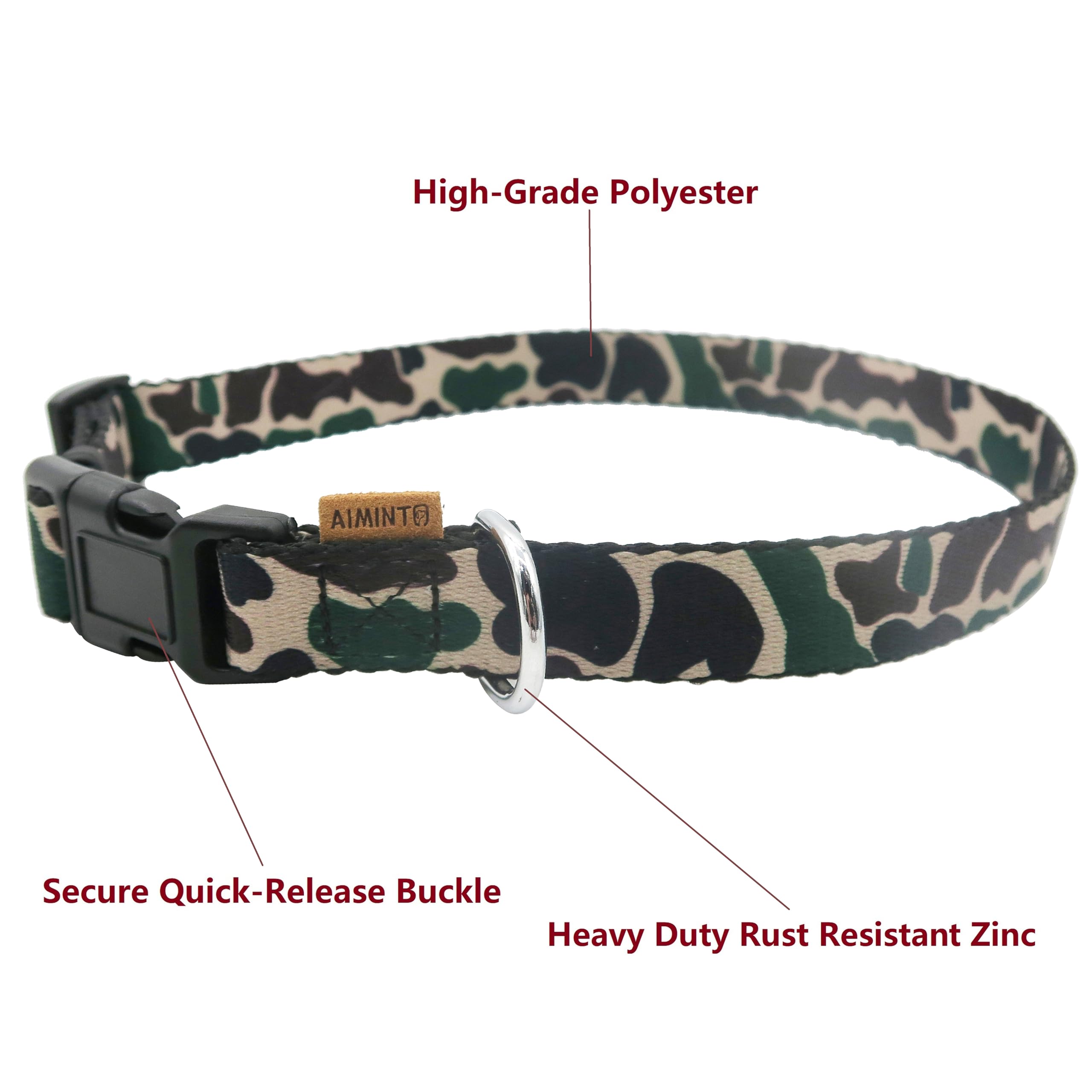 aiminto collier gros plan tissu polyester durable et résistant