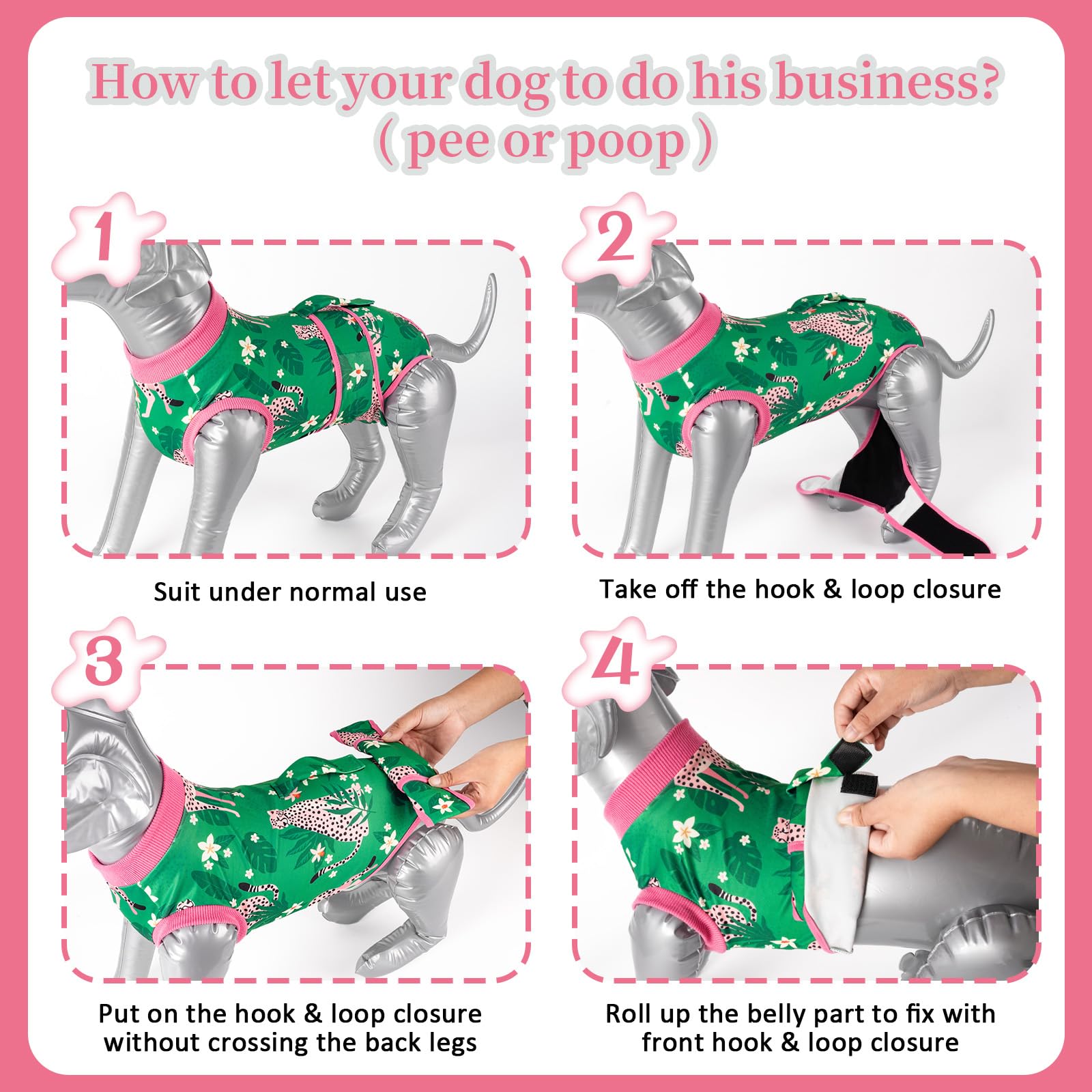 Aimydog détail des attaches velcro pour mise en place facile