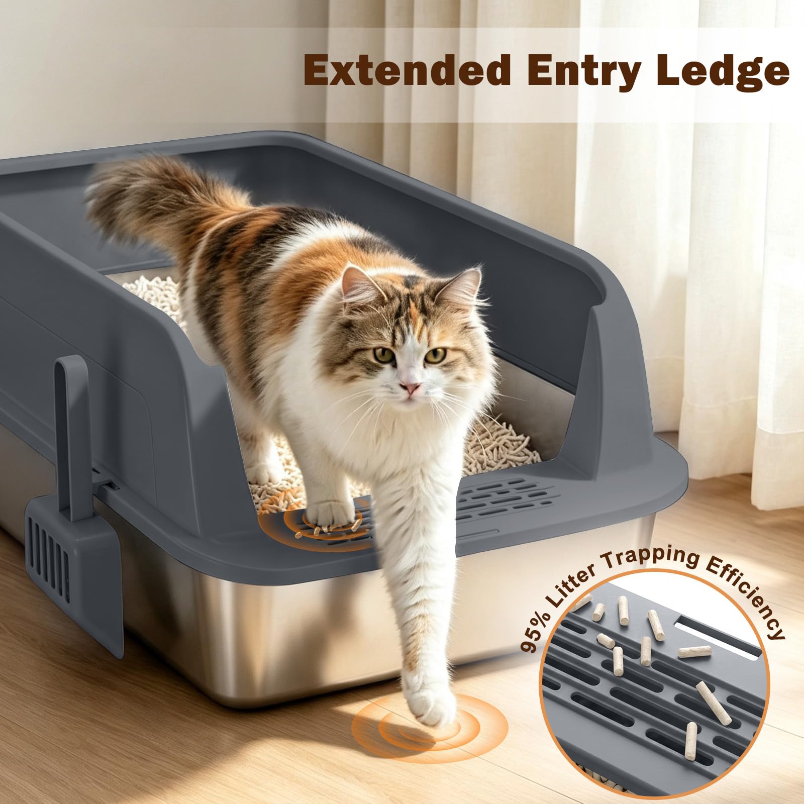 AIPERRO comparaison taille montrant dimensions XL adaptées multi-chats