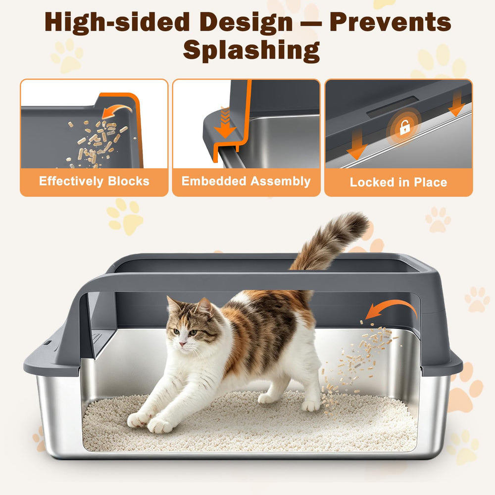 AIPERRO gros plan acier inoxydable montrant surface non-adhésive facile à nettoyer