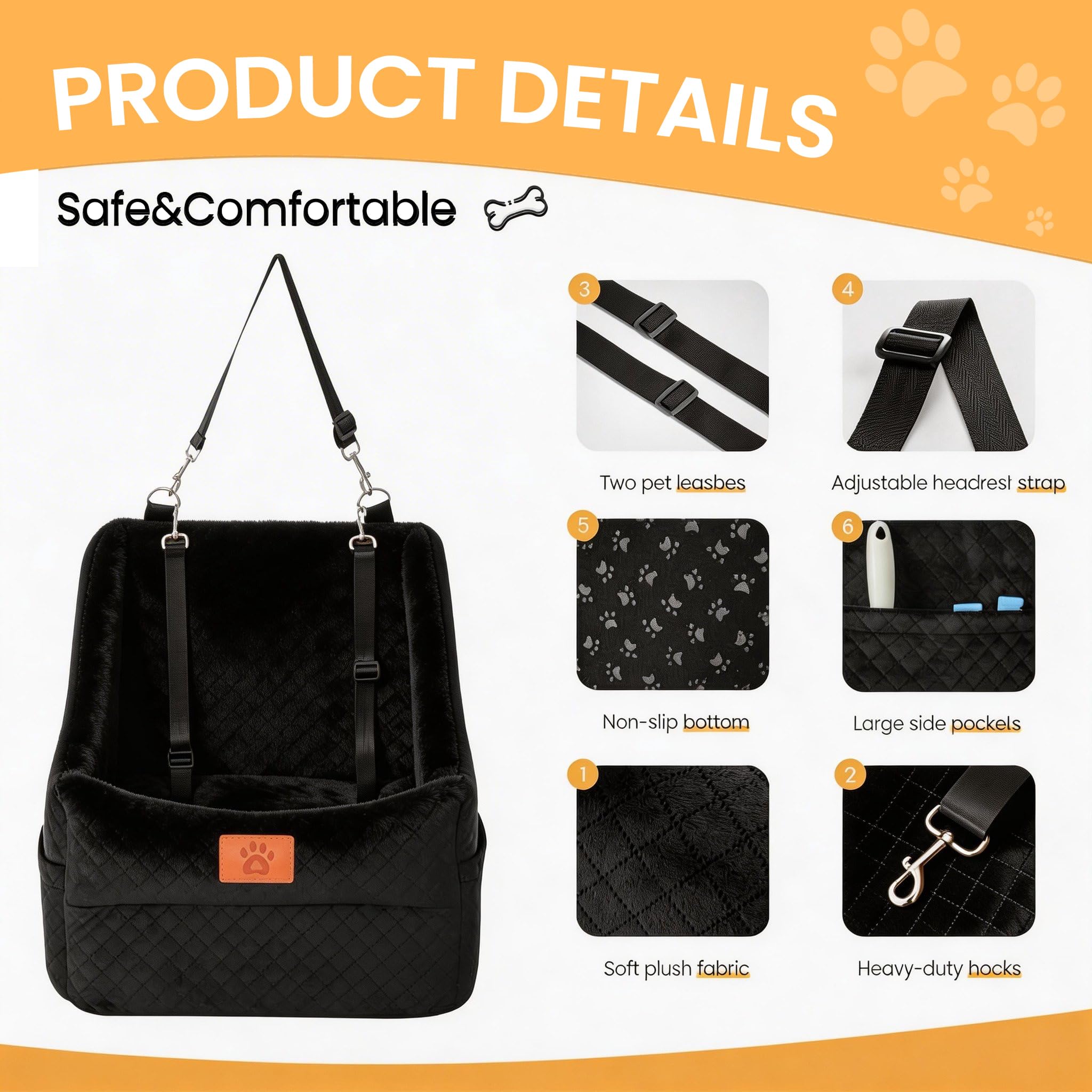 AiryCute détail base antidérapante assurant stabilité pendant le trajet