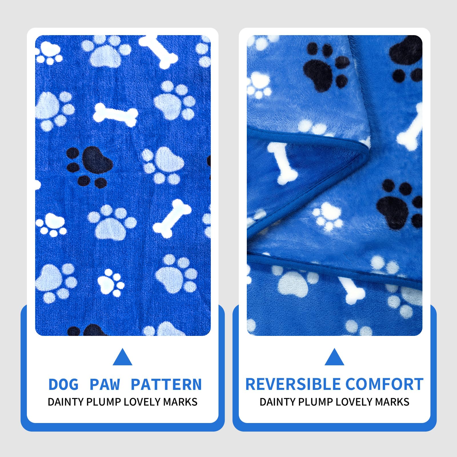 AIWEK gros plan velours double-face montrant douceur et confort pour animaux