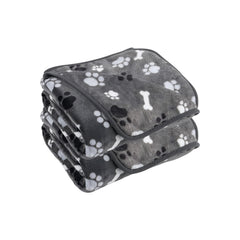 AIWEK plaid face avant motif pattes et os protège mobilier