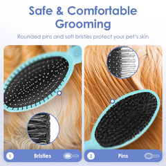 American Kennel Club brosse tenue en main humide pour une prise antidérapante et contrôle