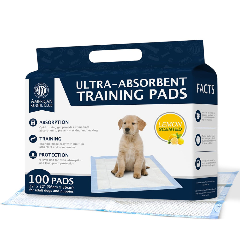 AKC tapis face avant emballage montrant paquet et parfum citron, pratique