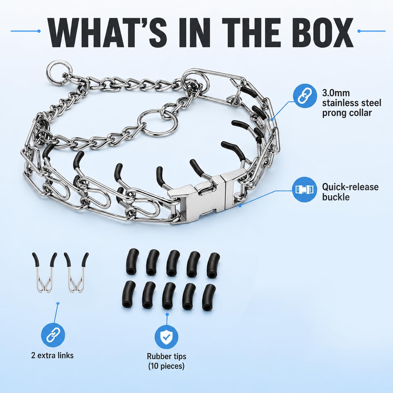 AKDNZ colis avec collier et accessoires prêts à l'emploi