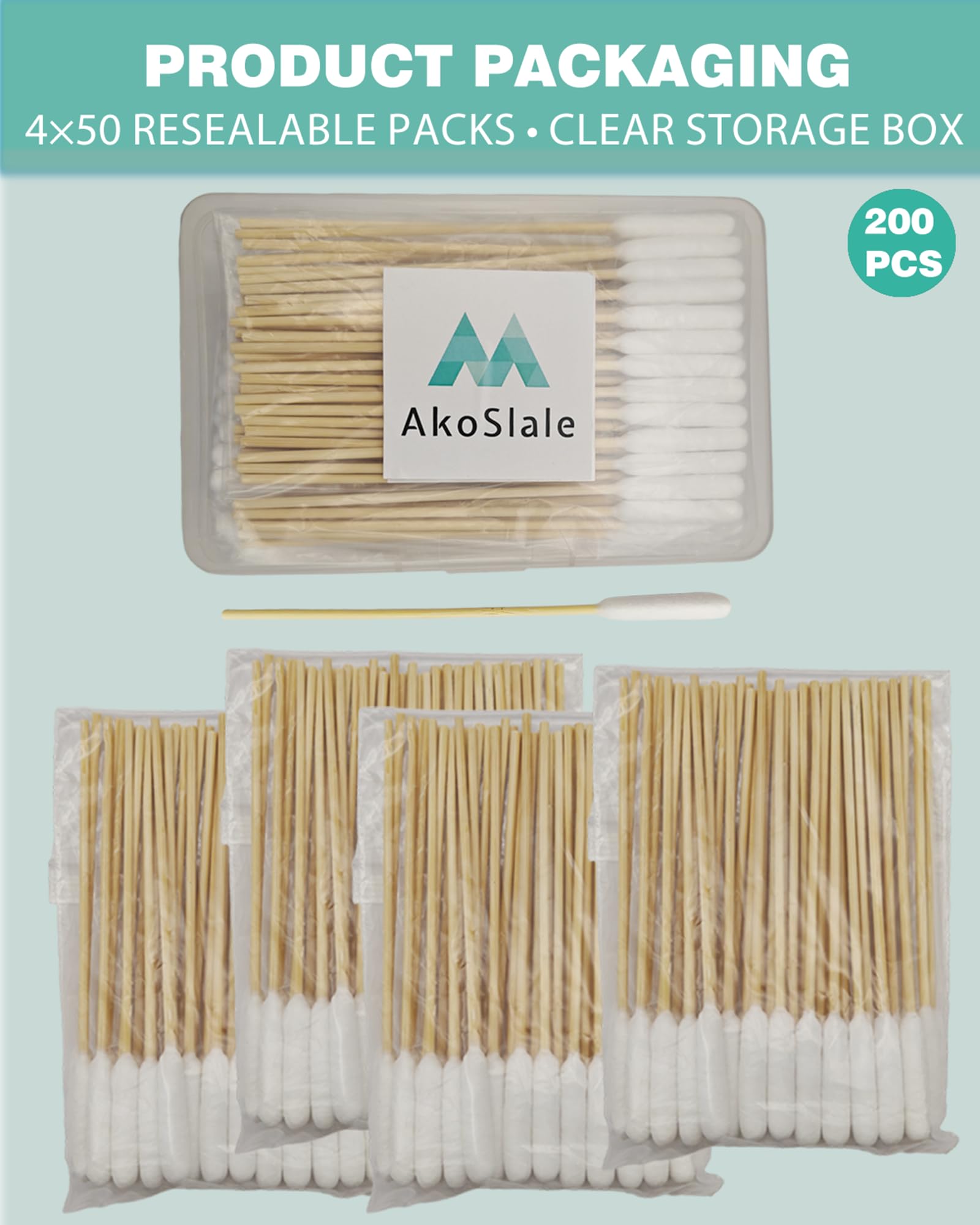 AkoSlale quatre sachets scellés préservent hygiène entre usages