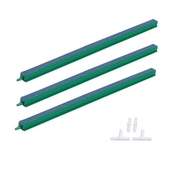 ALEGI barre aérateur face avant montrant trois barres et raccords ; esthétique et bulles décoratives