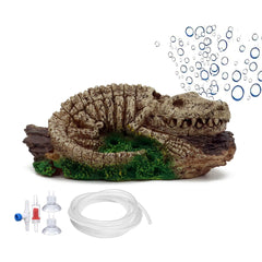 ALEGI dinosaure vue frontale décorative animant l'aquarium et stimulant la curiosité
