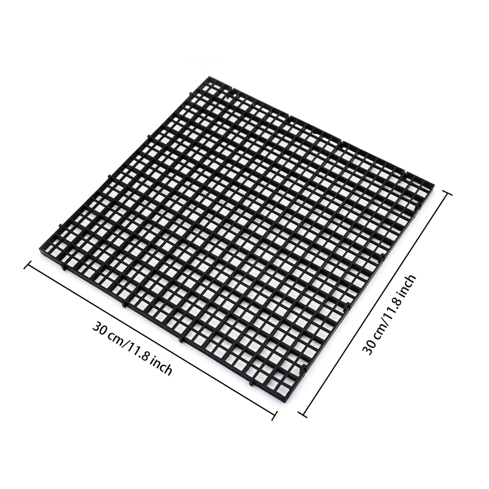 ALEGI gros plan sur la trame de la grille, permet bonne circulation d'eau