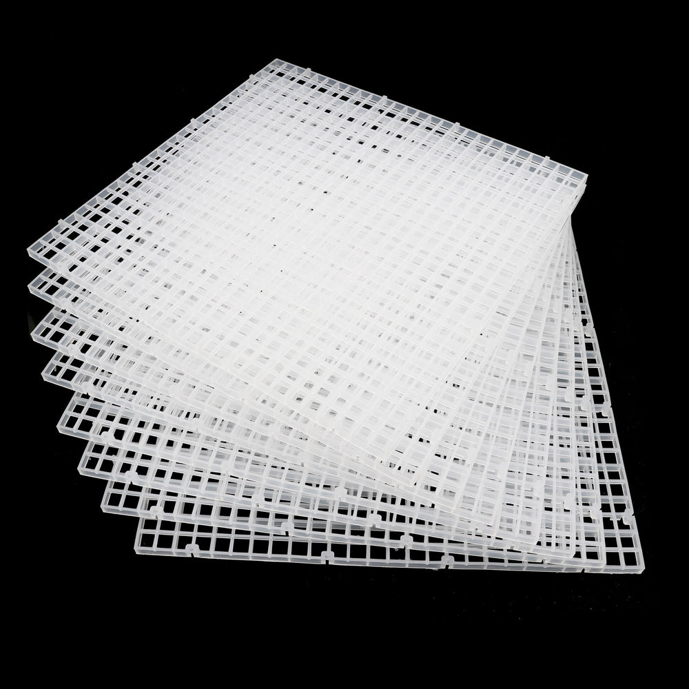 ALEGI vue d'ensemble des 8 grilles modulaires pour organiser l'aquarium et séparer poissons
