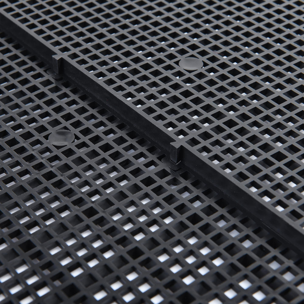 ALEGI gros plan sur la texture de la grille, surface antidérapante et résistante