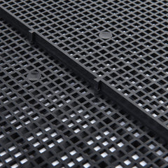 ALEGI gros plan sur la texture de la grille, surface antidérapante et résistante