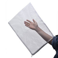 ALEGI sac filtrant avant emballage montrant format 45x35 cm et utilité