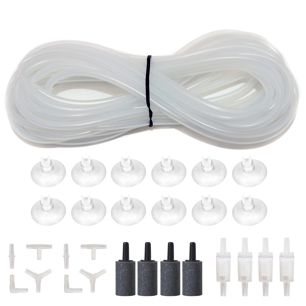 ALEGI tuyau silicone long 25 pieds montrant ensemble complet pour installation fiable