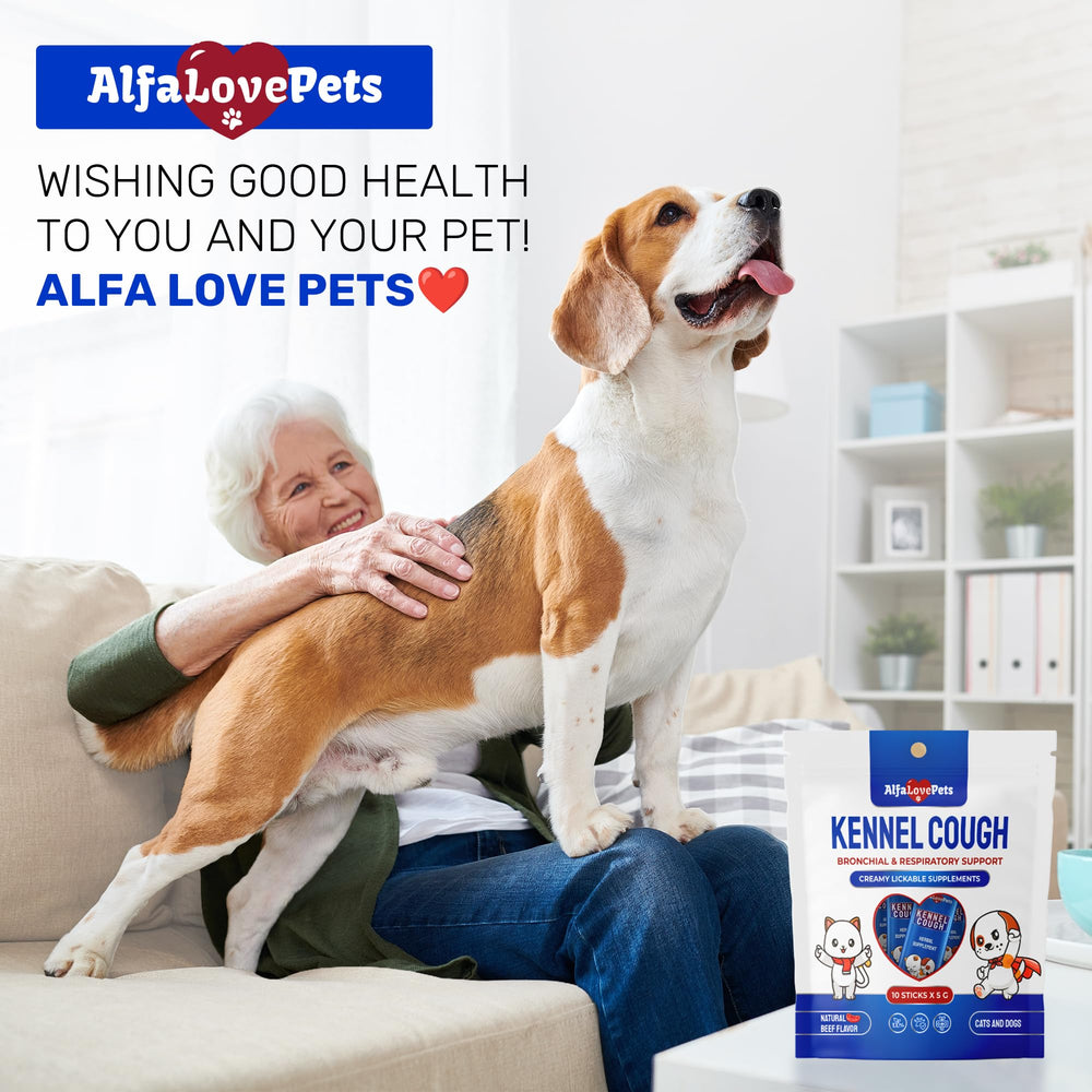 Alfa Love Pets scène de vie intérieure montrant confort respiratoire potentiel