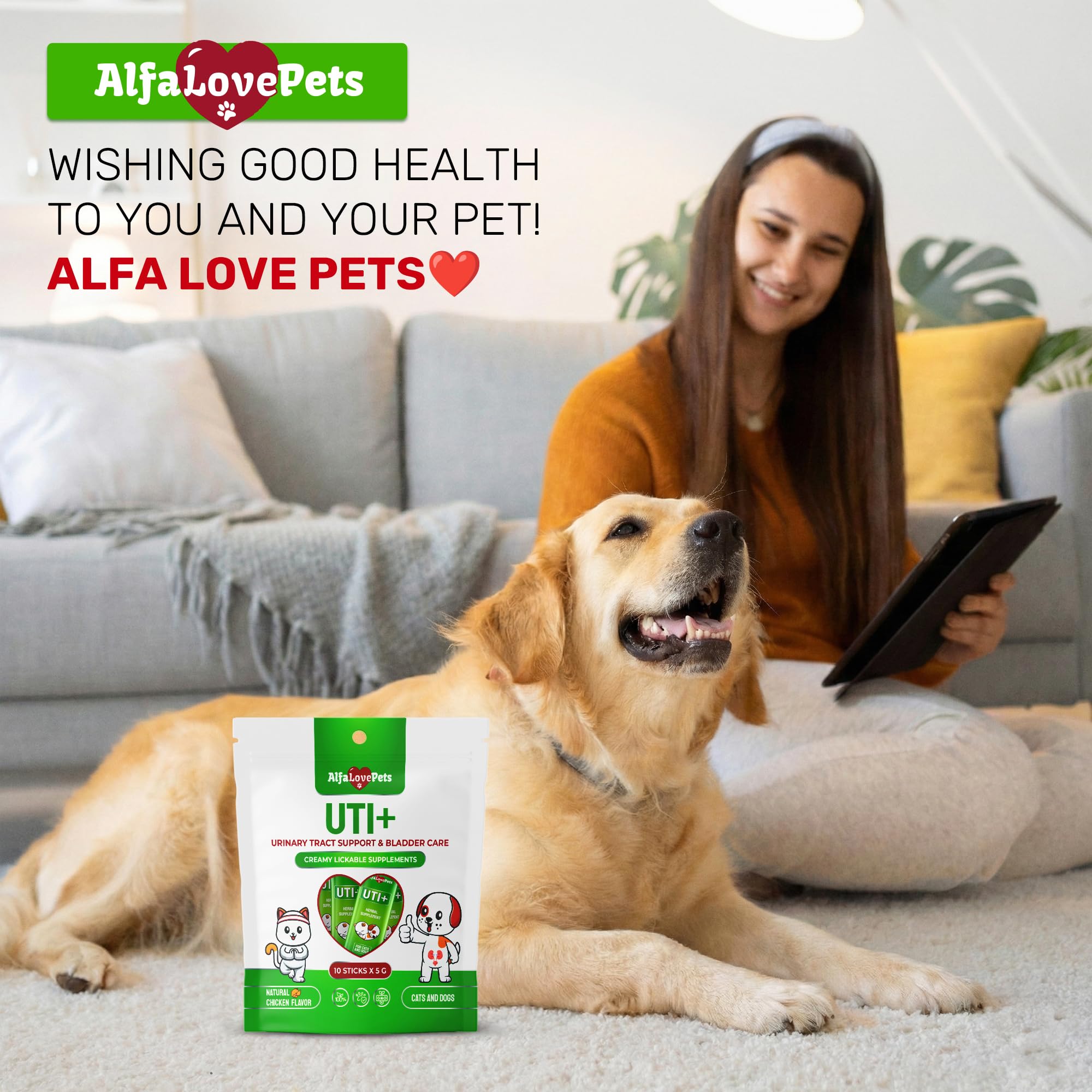 Alfa Love Pets stick ajouté dans la gamelle pour appétit amélioré