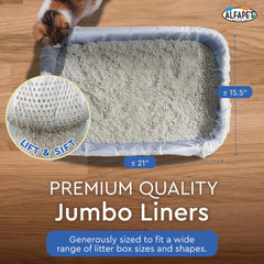 Alfapet liner en action tamisage facile séparant litière propre