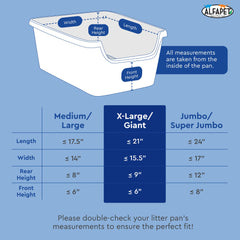 Alfapet pile de liners et élastique pour maintien sûr et rangement facile