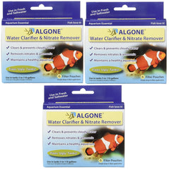 Algone emballage frontal montrant lot de 18 sachets et bénéfice eau claire