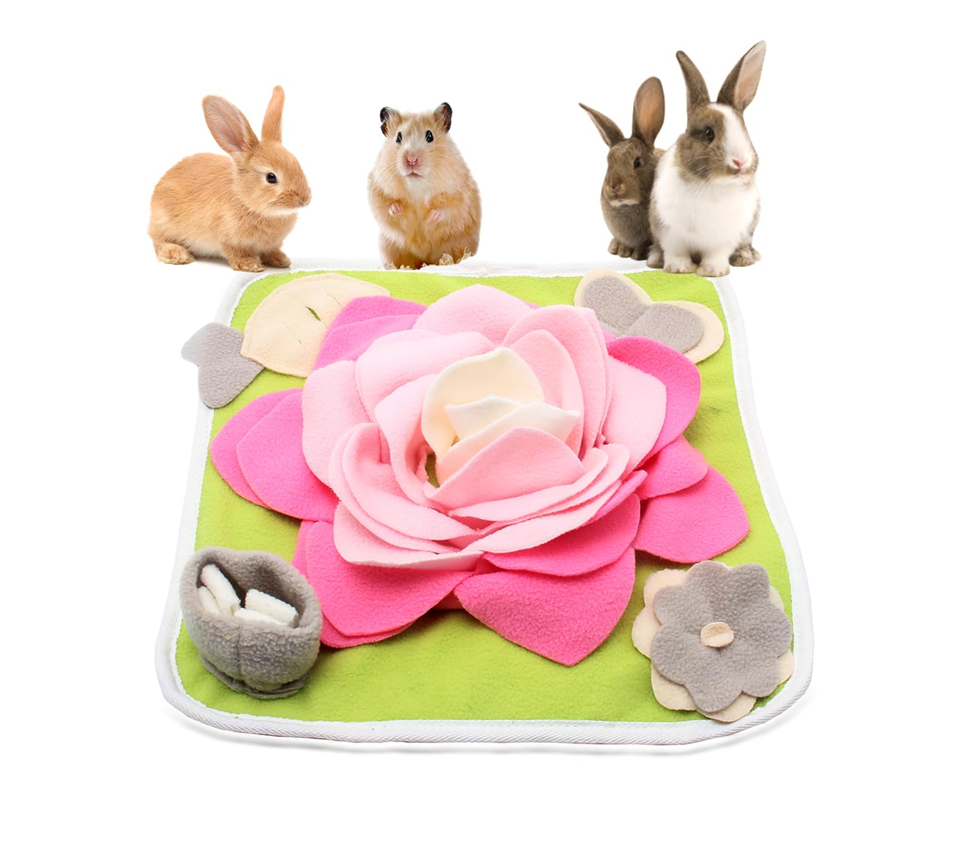 Alibuy tapis face avant montrant plis et poches pour enrichissement