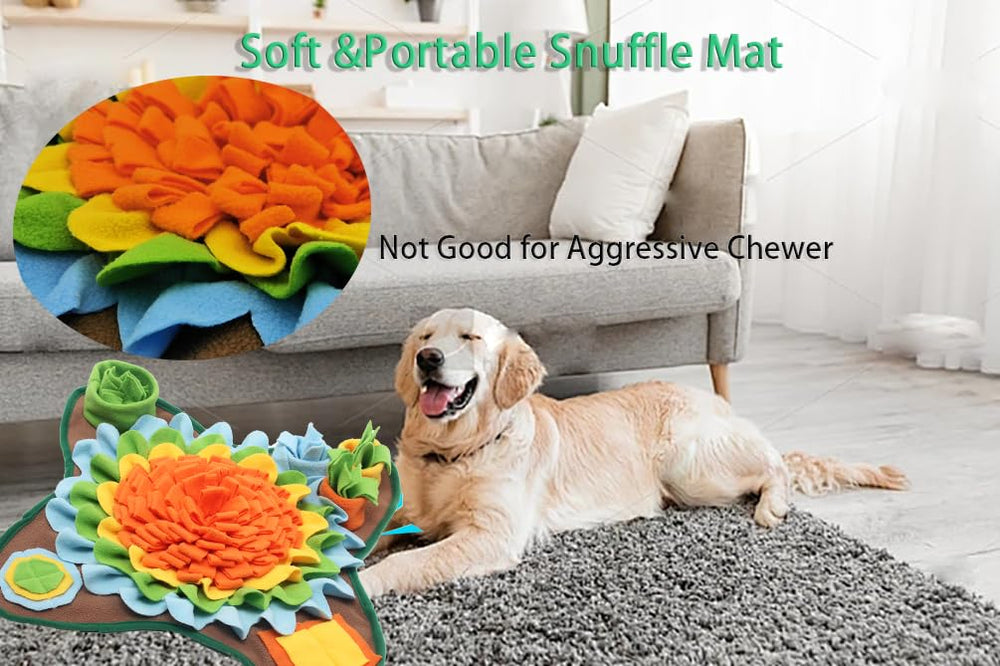 Alibuy tapis snuffle chien en utilisation réduisant la vitesse d'absorption grâce au jeu