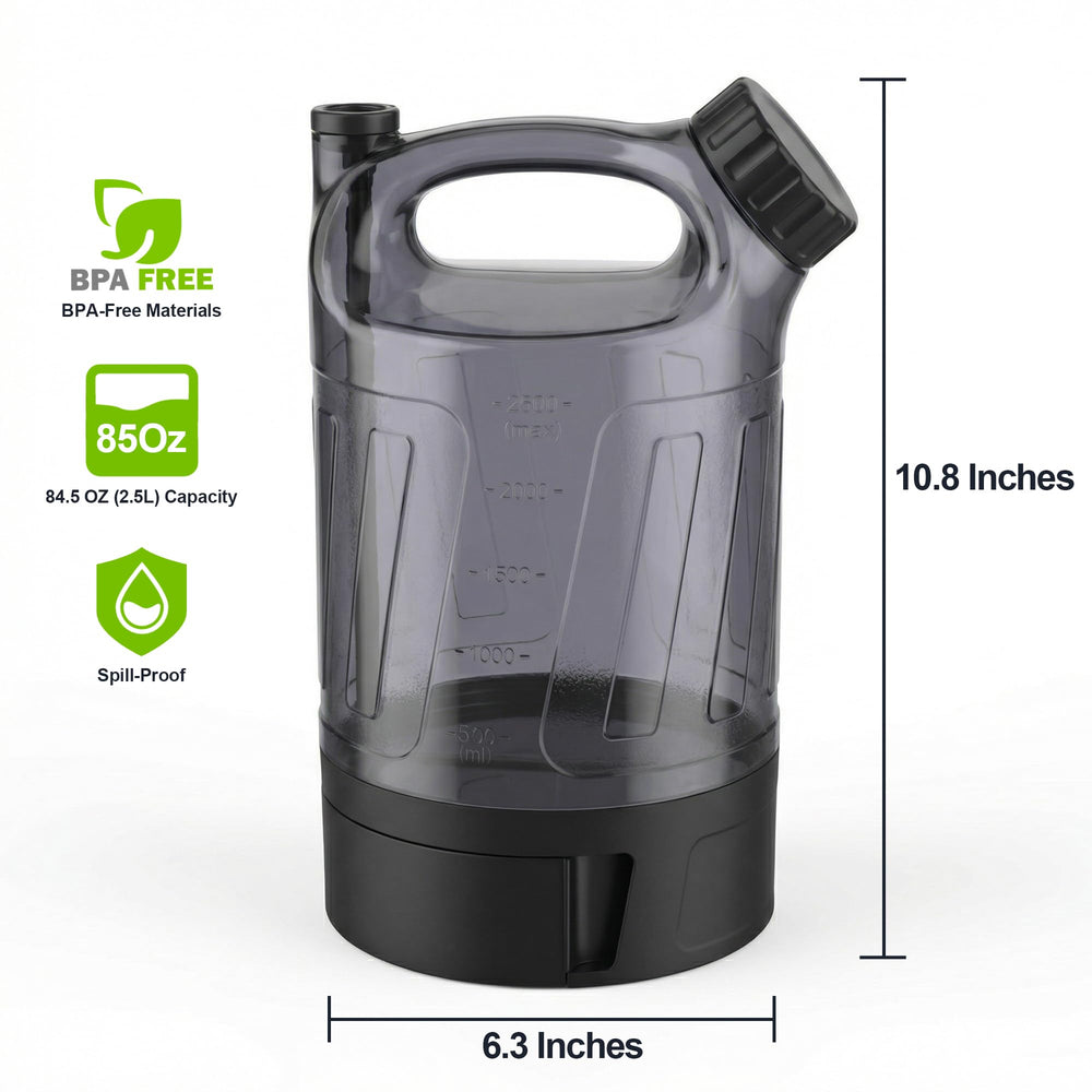 ALL FOR PAWS comparaison de taille montrant capacité 84 oz pour chien actif
