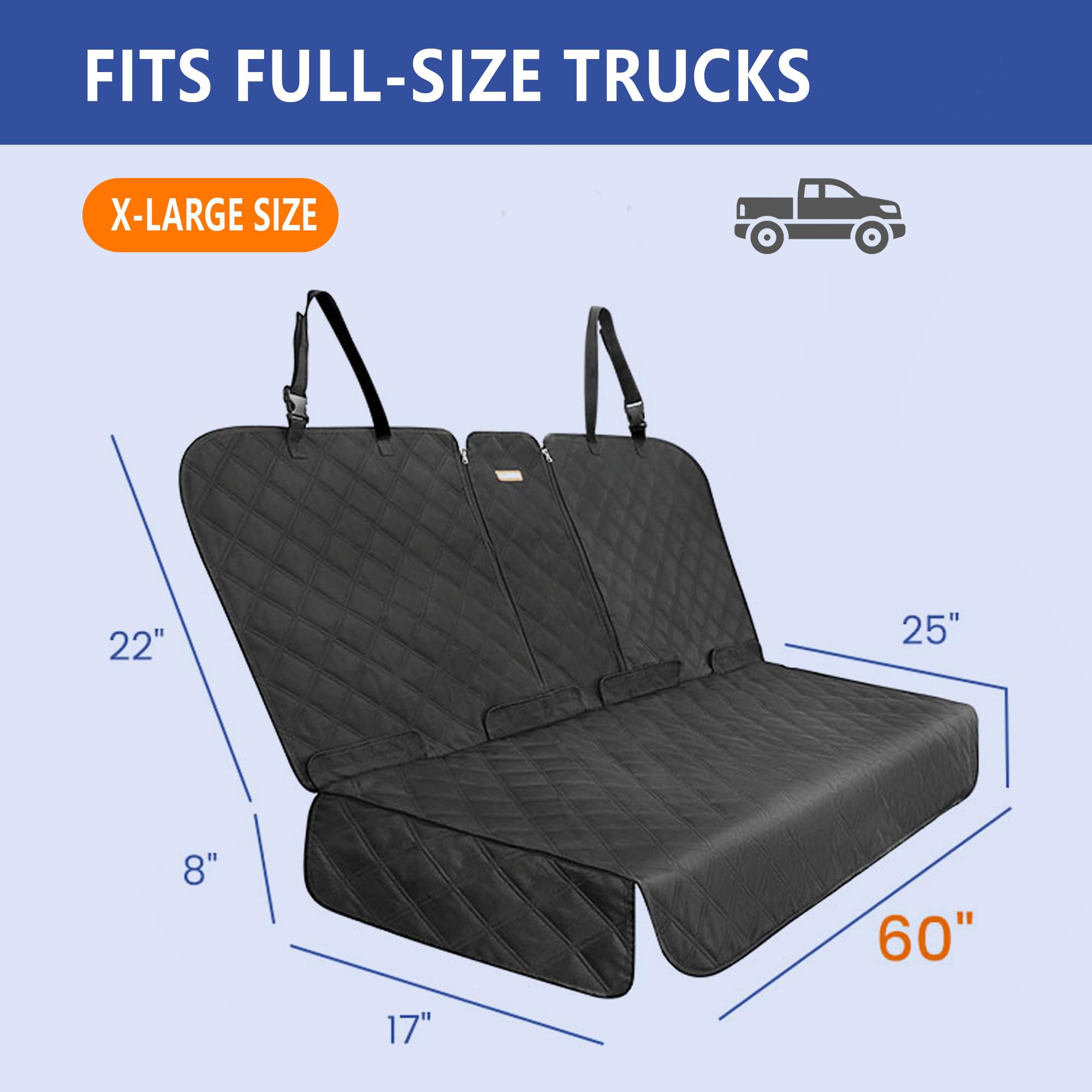 ALLANSING comparaison taille XL couvre banquette 60 pouces