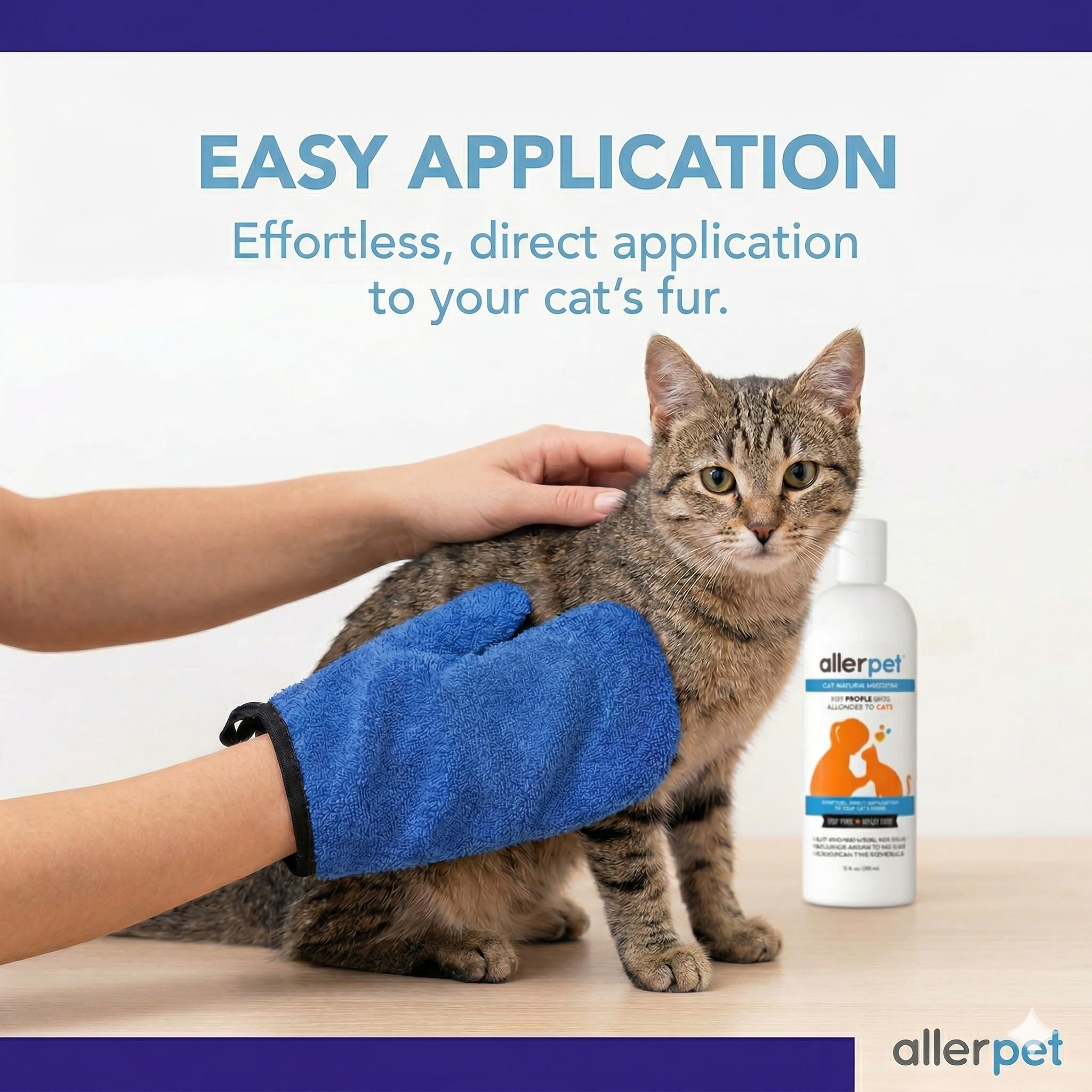 Allerpet gants de toilettage offerts facilitant le retrait de poils et dander