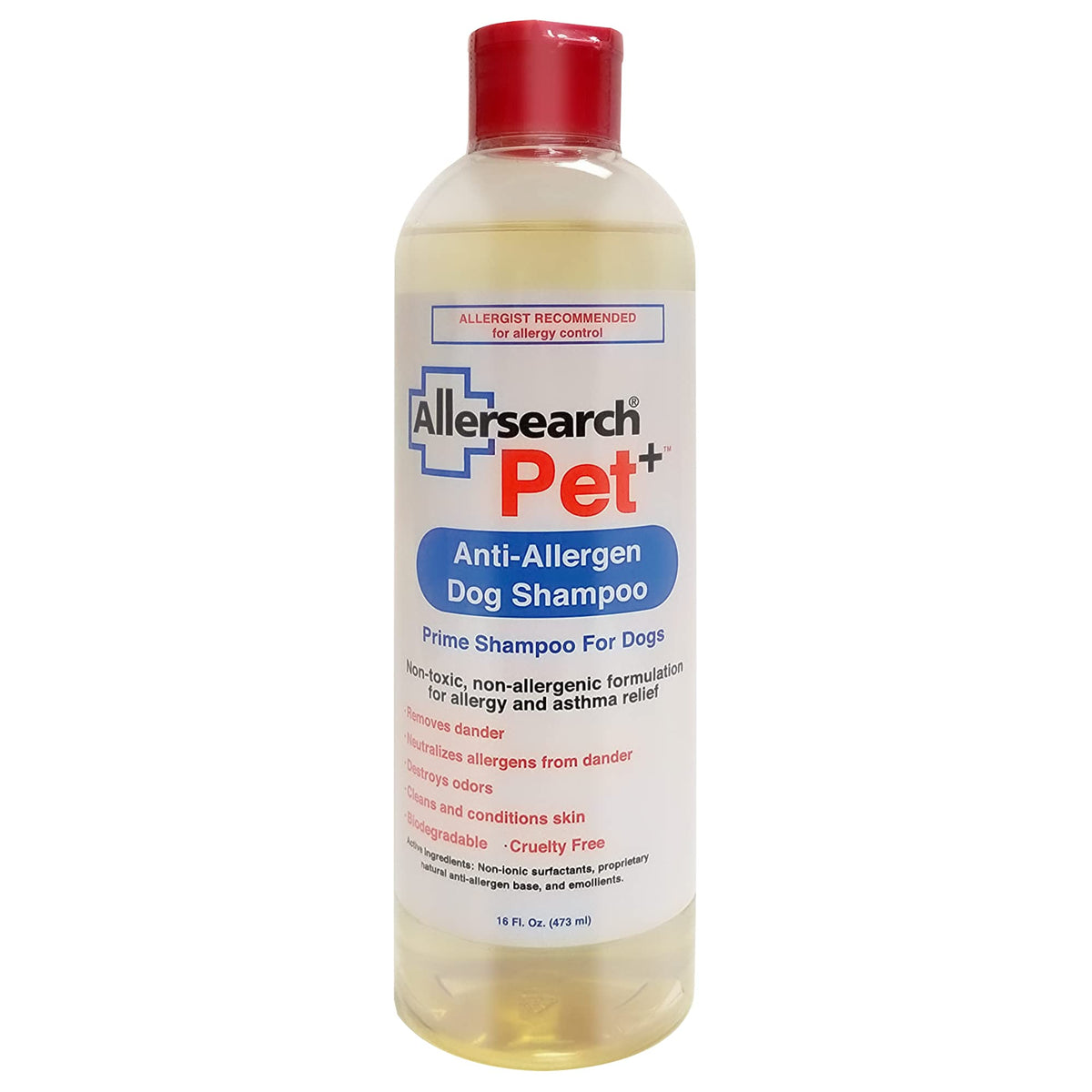 Allersearch bouteille avant montrant l'emballage et bénéfice nettoyage doux