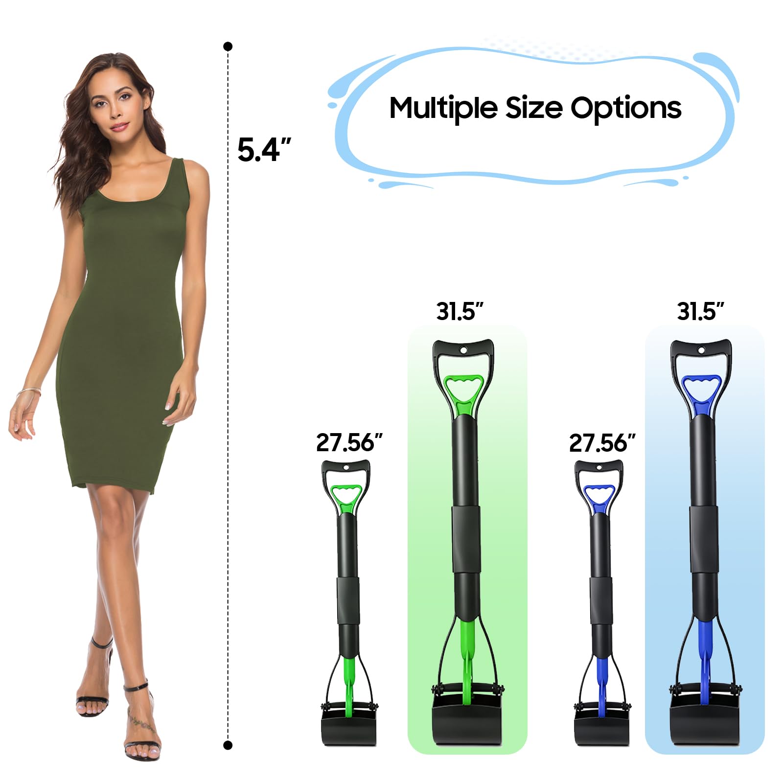 Allxhingjeqi comparaison taille avec main pour visibilité longueur utile
