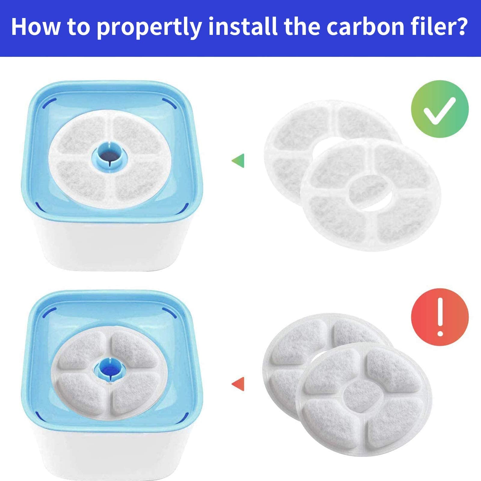 Allxin filtre pack de 8 posé sur table pour réserve pratique