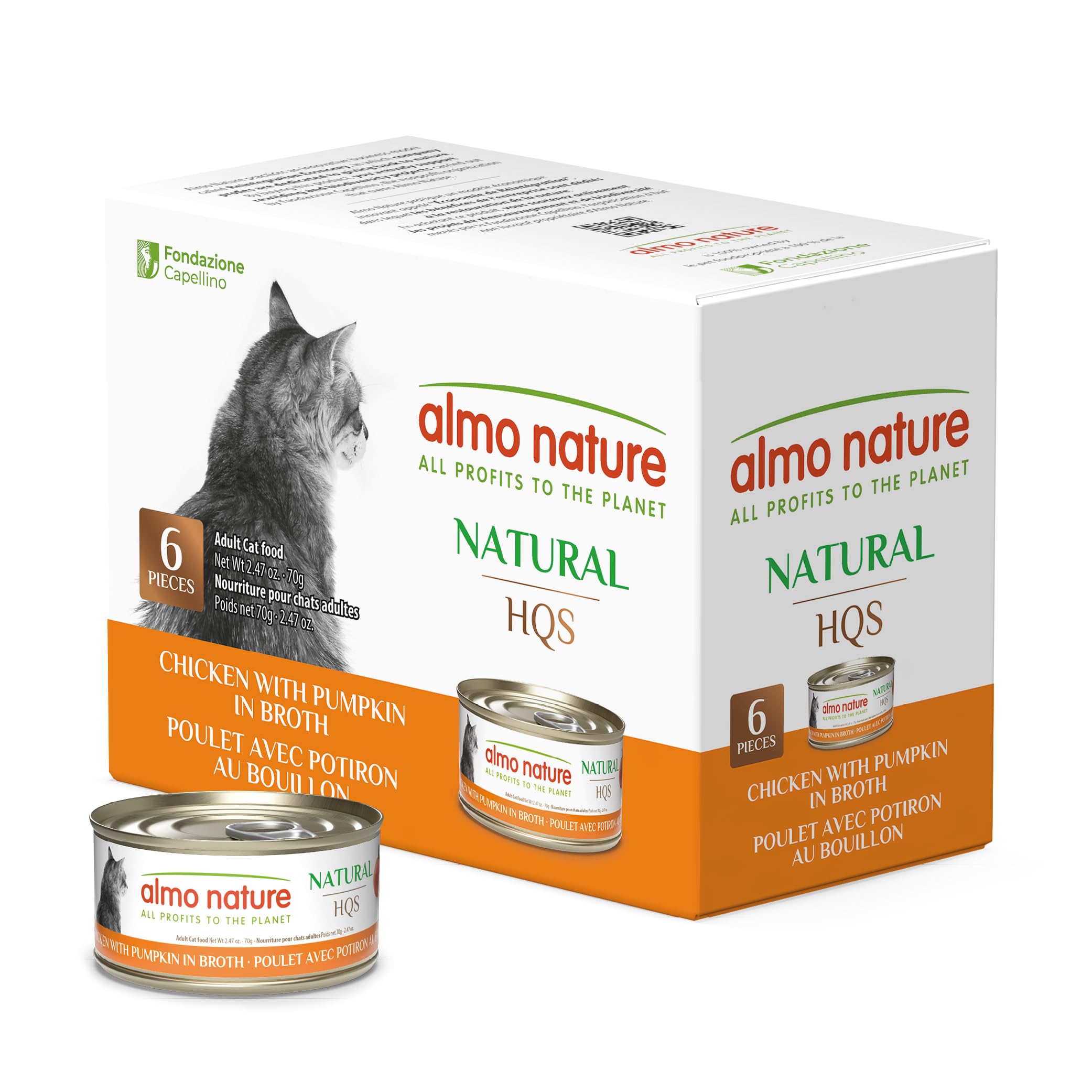 almo nature conserve face montrant étiquette claire et qualité