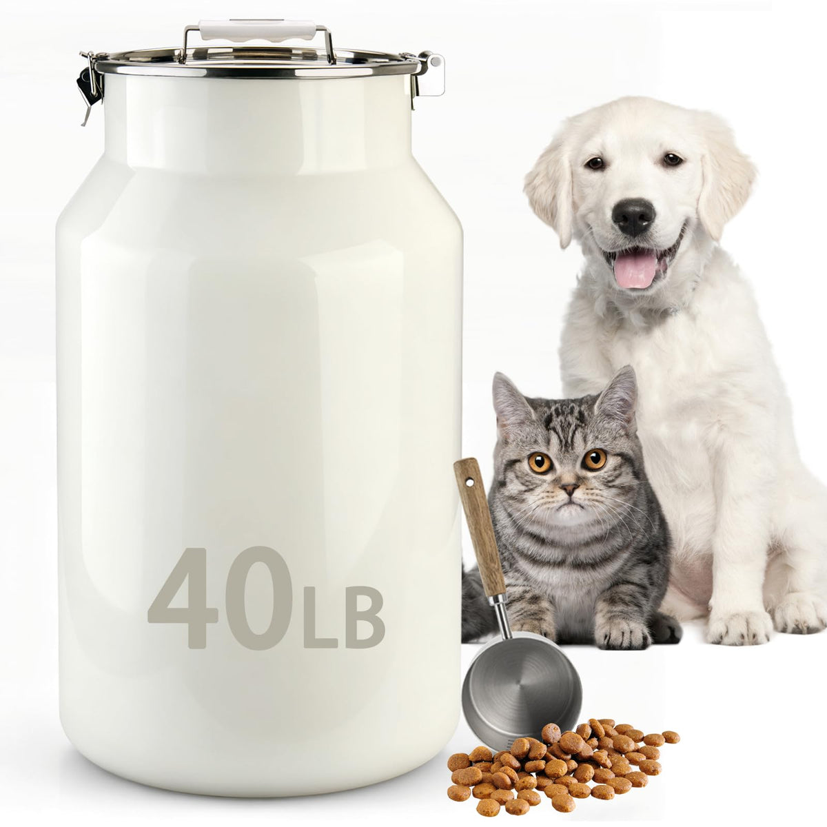Aloxina bac 40 lb face avant montrant robustesse et rangement hygiénique