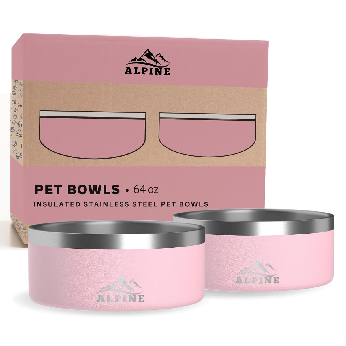 ALPINE gamelle avant rose montrant design durable et hygiène